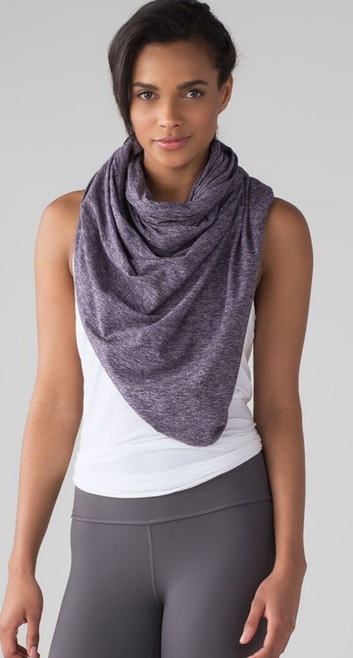 Lululemon Vinyasa Scarf Ruru Heathered Violet Black Grape